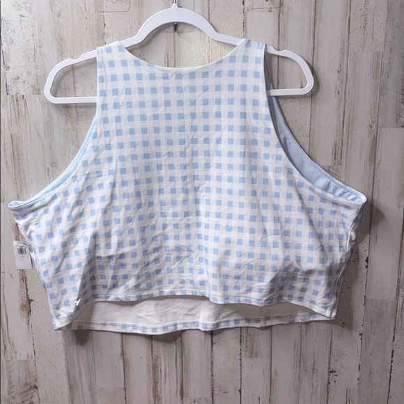 Old Navy Blue and White Checkered Bra Size 4X NWT! - Picture 11 of 14